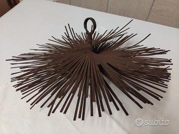 VECCHIO ANTICO SCOVOLO SPAZZOLA SPAZZACAMINO 