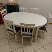 Tavolo con sedie da soggiorno 