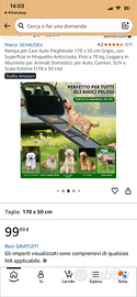 Pedana per cani auto pieghevole