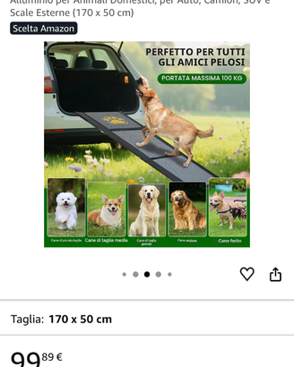Pedana per cani auto pieghevole