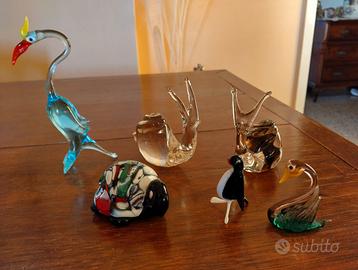 Animali vintage in vetro di Murano