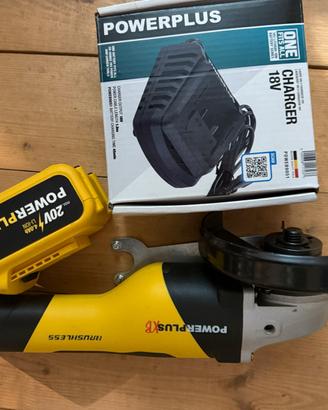 Smerigliatrice a batteria power plus 20v