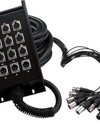 Stage box audio 12/4 10mt.