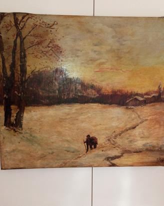 Antico Olio su tela (fine 800)