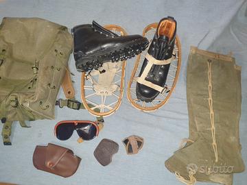 varie naia militaria - scarponi militari, ciaspole