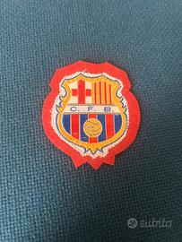 Barcellona vecchio scudetto in tela