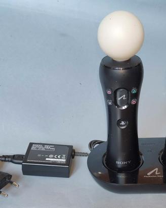 Coppia Sony PS Move con caricatore ufficiale