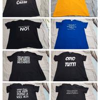 Varie t-shirt con scritte simpatiche Tg.XL Nuove