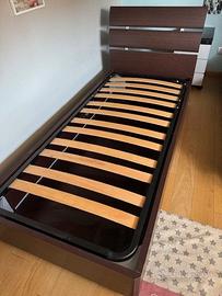 letto singolo con contenitore