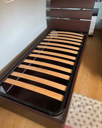 letto singolo con contenitore