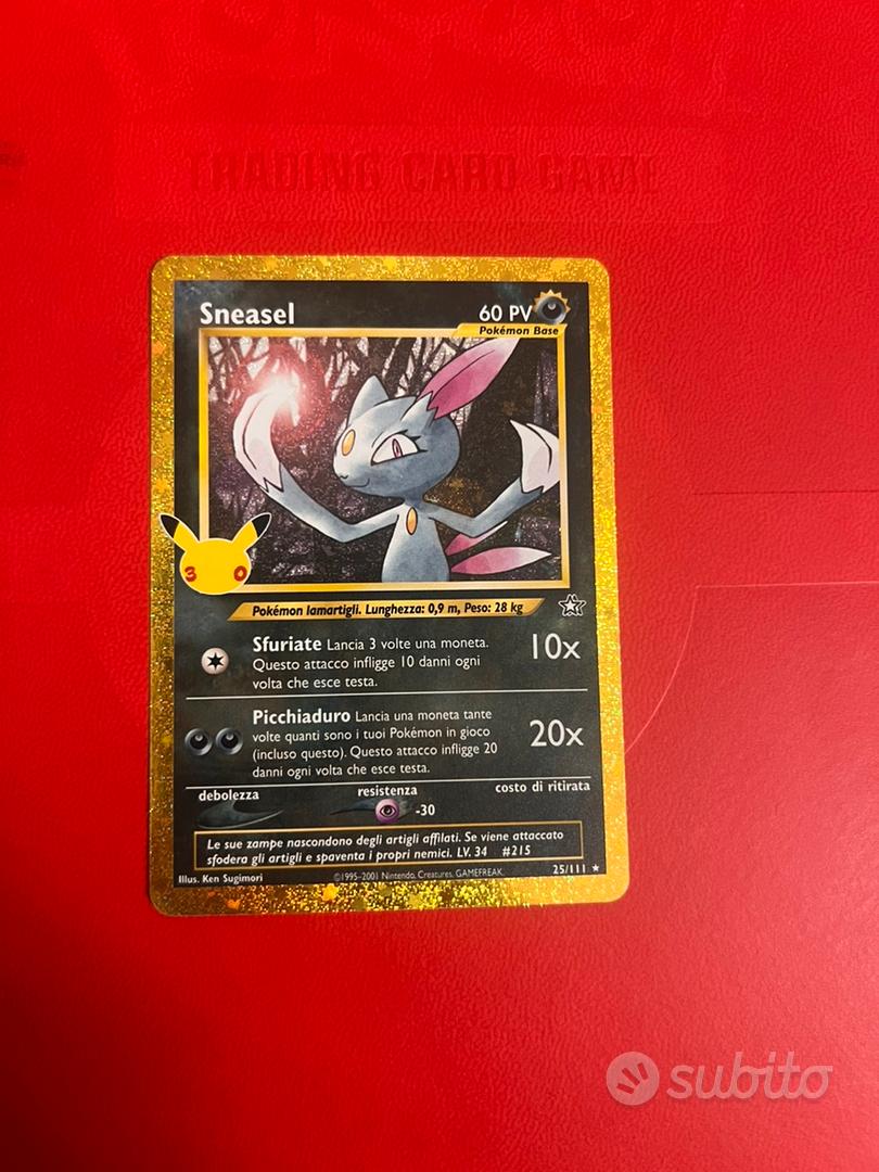 Sneasel 30 anniversario pokemon - Collezionismo In vendita a Monza e ...