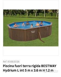 Piscina bestway hidryum L int 5m x 3.6m H 1.2m