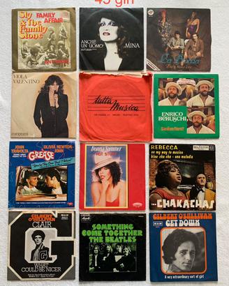 Lotto vinili 33 giri e 45 giri