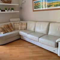 Divano letto angolare vera pelle Doimo