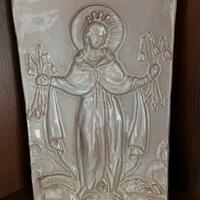 Formella ceramica Madonna Duomo di Faenza