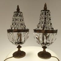 Coppia Abat jour vintage impero oro