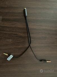 Adattatrote cavo jack 3.5 splitter audio/microfono