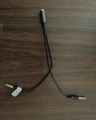 Adattatrote cavo jack 3.5 splitter audio/microfono