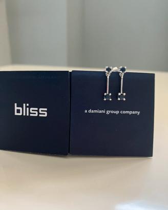 Bliss Damiani Orecchini oro bianco e zaffiri