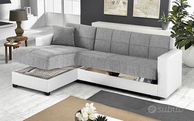 Divano letto angolare con penisola