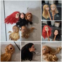 Lotto 5 testine barbie moderne