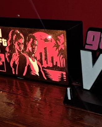 Lampada LED GTA 6 Lucia Jason Lightbox + Stand