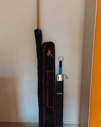 Set attrezzi Wushu /arti marziali – bastone legno