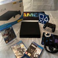 Ps4 slim con scatola + giochi e manutenzione