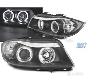 FARI BMW E90 E91 05-08 ANGEL EYES CCFL FONDO NERO