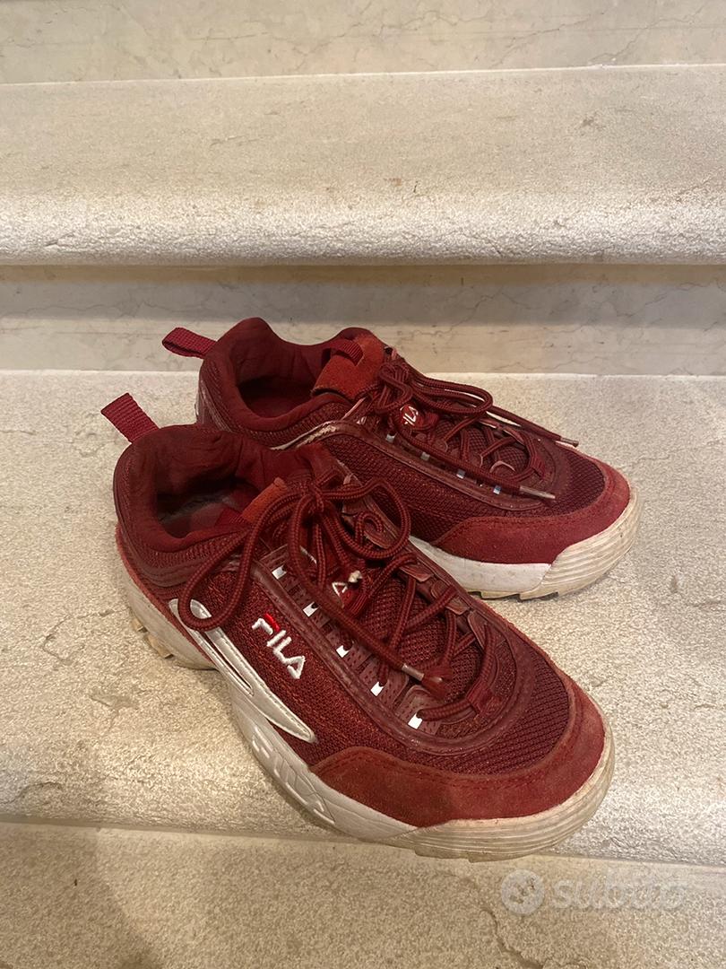 Fila disruptor shop rouge bordeaux