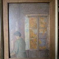 Olio su tavola quadro Niccolò Codino 