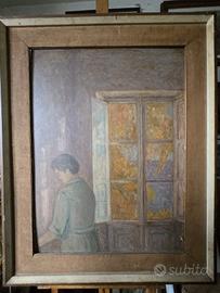 Olio su tavola quadro Niccolò Codino 