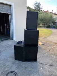 Impianto Ciare 5000W 4 sub 18”+ 4 top + finali