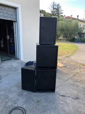 Impianto Ciare 5000W 4 sub 18”+ 4 top + finali