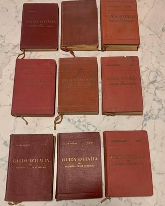Lotto 9 libretti Guida D’Italia - Touring Club