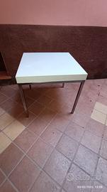 Tavolino sgabello Ikea Klubbo gambe acciaio 