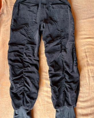 Pantalone a coste in velluto marrone