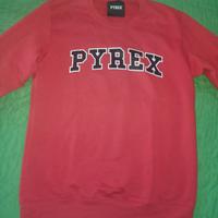 Felpa Pyrex unisex tg L di colore rosso