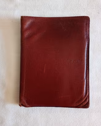 Valextra Portafoglio Vintage 70's Pelle Marrone