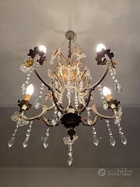 Lampadario vintage in stile fiorentino - 6 luci