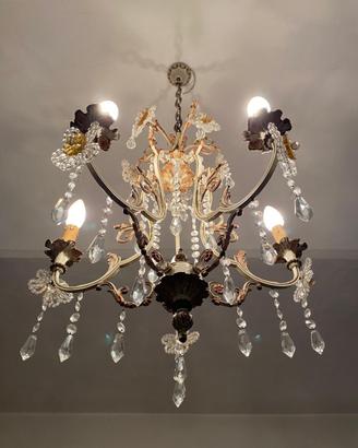 Lampadario vintage in stile fiorentino - 6 luci