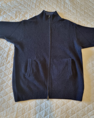 Maglione a zip in lana