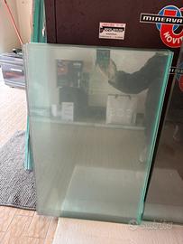 Mensole in vetro trasparente di misure diverse