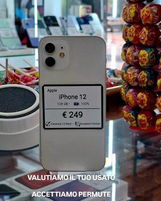 IPHONE 12 128GB batteria 100%