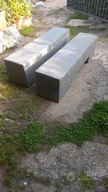 2 panche da giardino ed interni open space 
