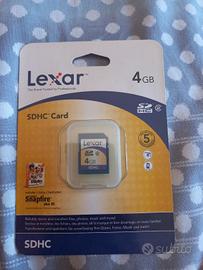 scheda di memoria Lexar SDHC 4gb