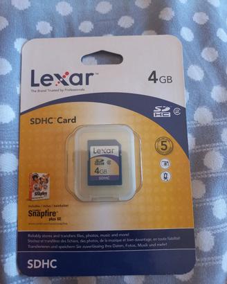 scheda di memoria Lexar SDHC 4gb
