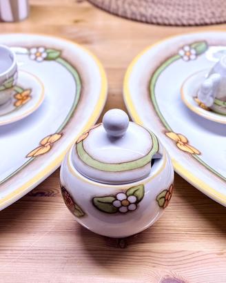 Set THUN Ceramica - 4 Tazzine, Zuccher. e 2 Vassoi