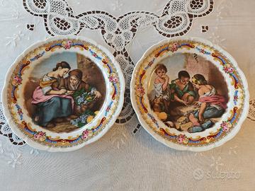 Coppia Piatti "Depos - T. Limoges" | Porcellana