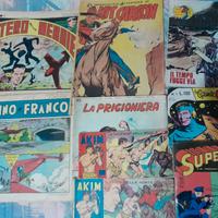 60  albi a  fumetti vintage rari anni 40 70 